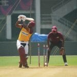 Coach Anand Shelar with West Indies Legend Brian Lara