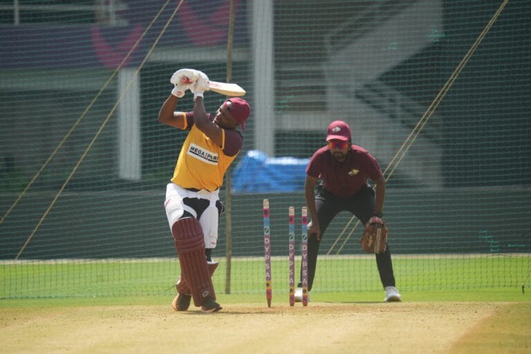 Coach Anand Shelar with West Indies Legend Brian Lara
